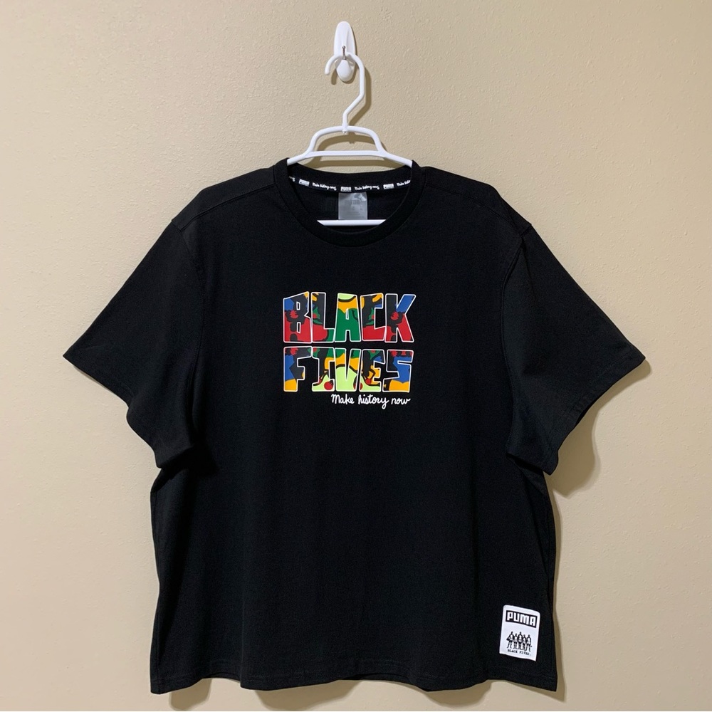 Black Fives x Puma Women’s Hoopettes T-Shirt-Size XL NWT